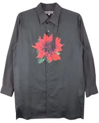 Y's Yohji Yamamoto - Hemd mit Blumen-Print - Lyst