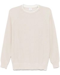 Eleventy - Cotton Crew Neck Sweater - Lyst