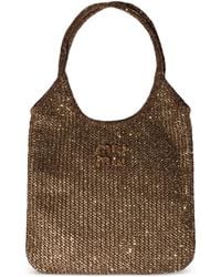 Miu Miu - Ivy Sequin Mesh Bag - Lyst