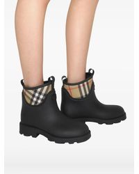 Burberry - Rubber Marsh Stamp Low Boots​ - Lyst