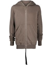 Rick Owens - Zip-up Organic Cotton Hoodie - Lyst