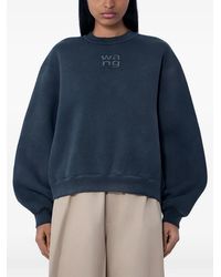 Alexander Wang - Embroidered-Logo Sweatshirt - Lyst