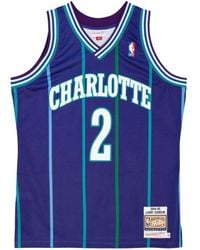 Mitchell & Ness - "Nba Charlotte Hornets 94 Larry Johnson" Authentieke Alternatieve Jersey - Lyst
