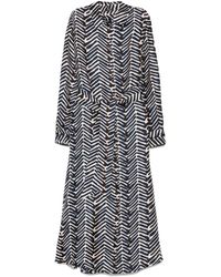 Kiton - ジオメトリック ベルテッドシャツドレス - Lyst