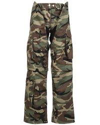 SRVC Studio - Mecha Camouflage-Print Cut-Out Cargo Pants - Lyst
