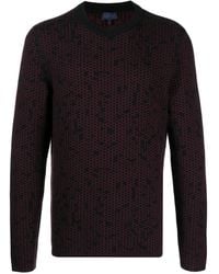 Lanvin - Patterned Intarsia-Knit Wool Jumper - Lyst