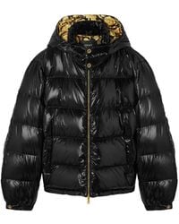 Versace - Hooded Puffer Jacket - Lyst