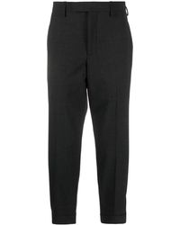 Neil Barrett - Cropped Gabardine Tapered Trousers - Lyst