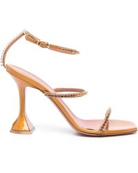 AMINA MUADDI - Gilda Crystal-embellished Sandals - Lyst