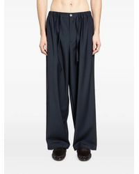 ROSE BURRITO - Drawstring Virgin-Wool Trousers - Lyst