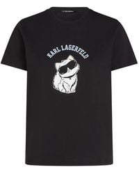 KARL LAGERFELD - Ikon Choupette T-Shirt - Lyst