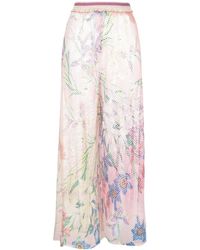 PATBO - Iris Mesh-Panel Trousers - Lyst