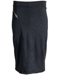 VAQUERA - Jupe Mi-Longue À Empiècements Et Détails De Zips - Lyst