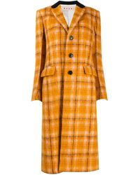 Marni Geruite Mantel - Oranje