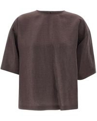 BOSS - Short-Sleeve Blouse - Lyst