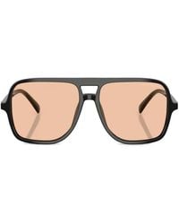 Emporio Armani - Gafas de sol con logo estampado - Lyst