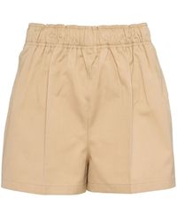 Prada - Bermuda Con Dettaglio A Triangolo - Lyst