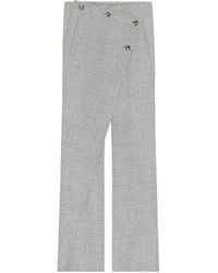 Courreges - Oblique Broek Met Knoop - Lyst