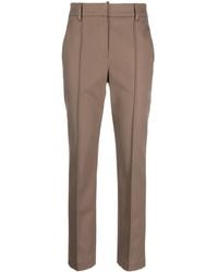 Brunello Cucinelli - Slim-Leg Stretch-Cotton Trousers - Lyst