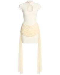 Axel 113 - Khy Cut-Out Draped Mini Dress - Lyst