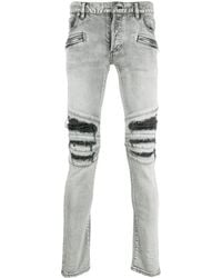 Balmain - Jeans im Distressed-Look - Lyst