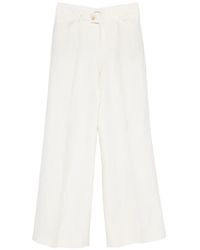 Closed - Linen Blend Trousers - Lyst