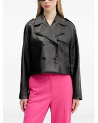 HUGO - Giacca Doppiopetto Crop - Lyst