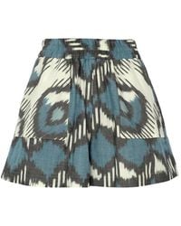 Punicana - Geometric-Print Shorts - Lyst