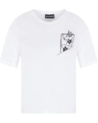 Emporio Armani - Graphic-Print T-Shirt - Lyst