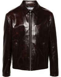 Acne Studios - Zip-up Leather Jacket - Lyst