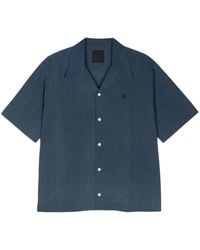 Givenchy - 4G-Embroidered Chambray Shirt - Lyst