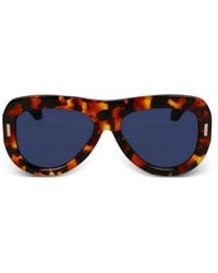 Ferragamo Eyewear - トータスシェル サングラス - Lyst