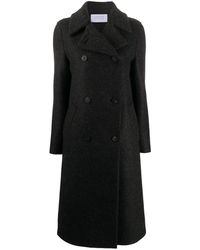 Harris Wharf London Abrigo con doble botonadura - Gris