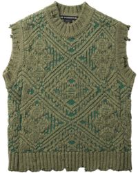 ANDERSSON BELL - Jacquard Knitted Vest - Lyst