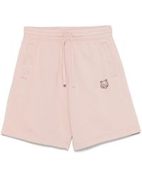 Maison Kitsuné - Bold Fox Head-Patch Shorts - Lyst