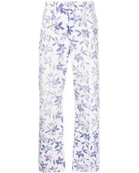 Isabel Marant - Floral-print Straight-leg Trousers - Lyst