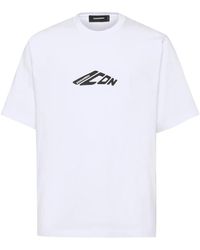 DSquared² - Cotton Crew-Neck T-Shirt - Lyst