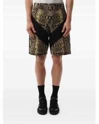 Givenchy - Snakeskin Print Bermuda Shorts - Lyst