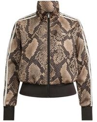 adidas - Firebird Satijnen Trainingsjack Met Slangenprint - Lyst