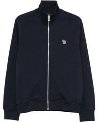 Paul Smith - Zebra-Patch Zip-Up Sweatshirt - Lyst