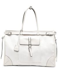 Prada - Buckle-Detail Tote Bag - Lyst