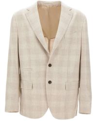 Eleventy - Checked Narrow-Lapel Blazer - Lyst