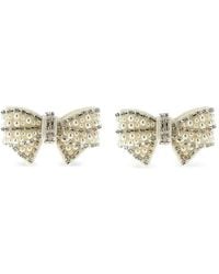 Self-Portrait - Pearl Bow-Shape Earrings - Lyst