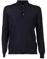 Fedeli - Long-Sleeve Polo Shirt - Lyst