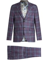 Etro - Completo Due Pezzi A Quadri - Lyst