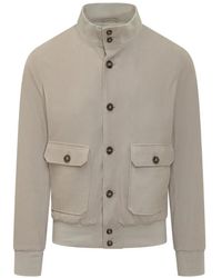 Barba Napoli - Button-Up Patch-Pocket Jacket - Lyst