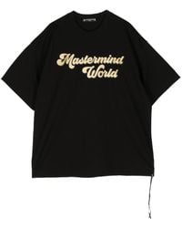 MASTERMIND WORLD - Glitter Skull Cotton T-shirt - Lyst