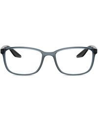 Prada Linea Rossa - Rectangle-Frame Glasses - Lyst