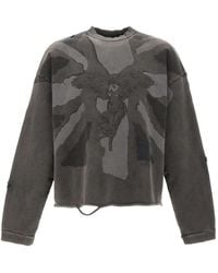 Represent - Flag Distressed Sweatshirt - Lyst