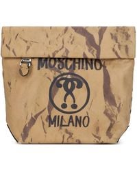 Moschino - Logo-Print Shoulder Bag - Lyst